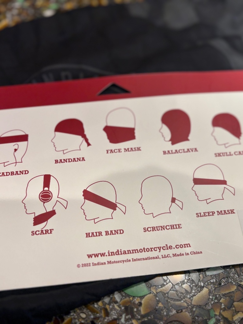 Indian Motorcycle Multifunctional Headwear
